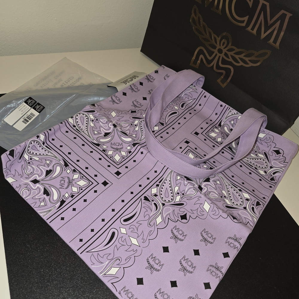 MCM Lavender Tote Bag
